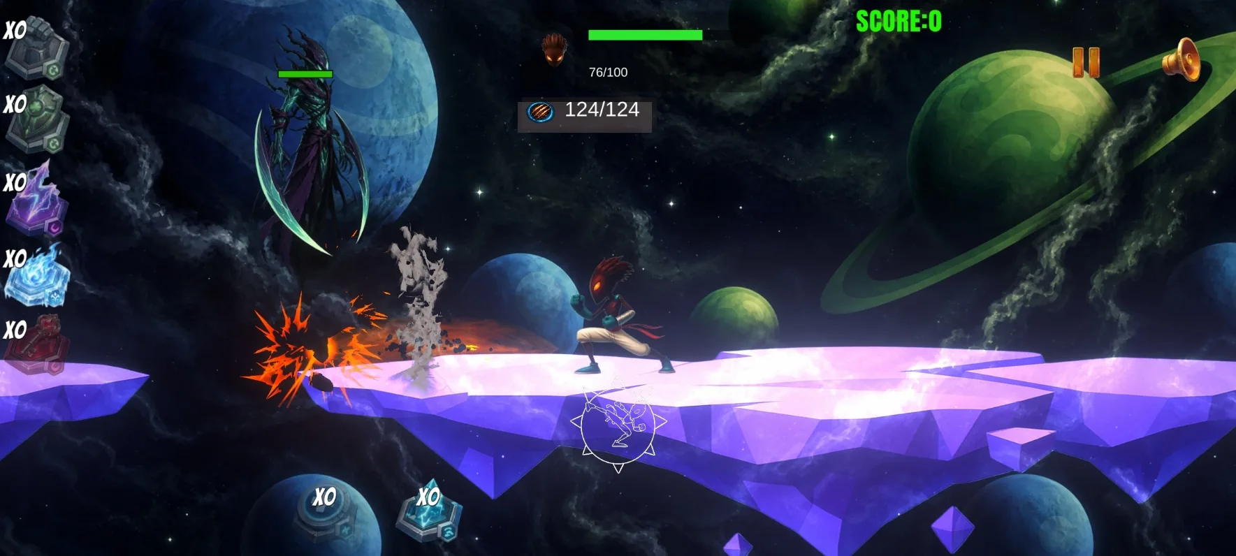 Galactic Warrior — sequence de gameplay (YouTube)